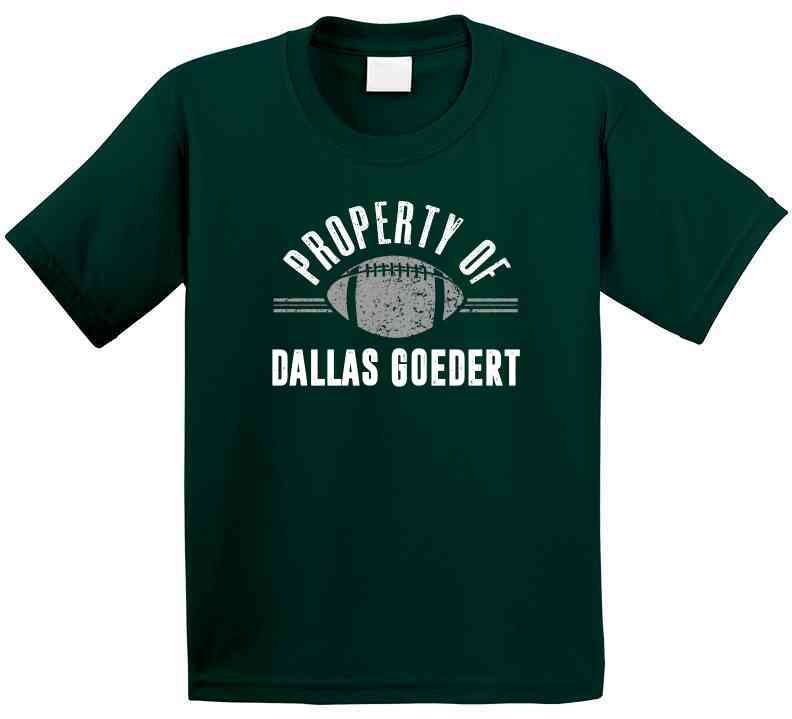 theCityOfBrotherlyLoveTshirts Dallas Goedert Property of Philadelphia Football Fan T Shirt Kids / Forest Green / Small (Youth)