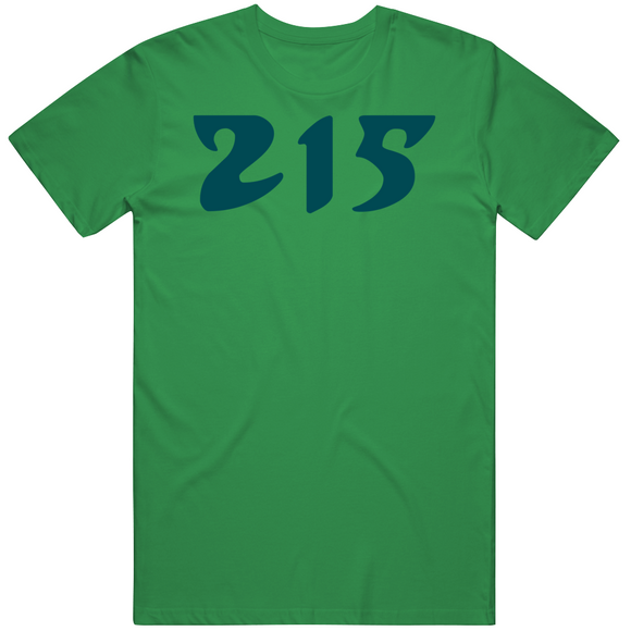 Area Code 215 Philadelphia Football Fan V2 T Shirt