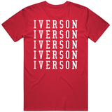 Allen Iverson X5 Philadelphia Basketball Fan V2 T Shirt