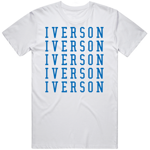 Allen Iverson X5 Philadelphia Basketball Fan V3 T Shirt