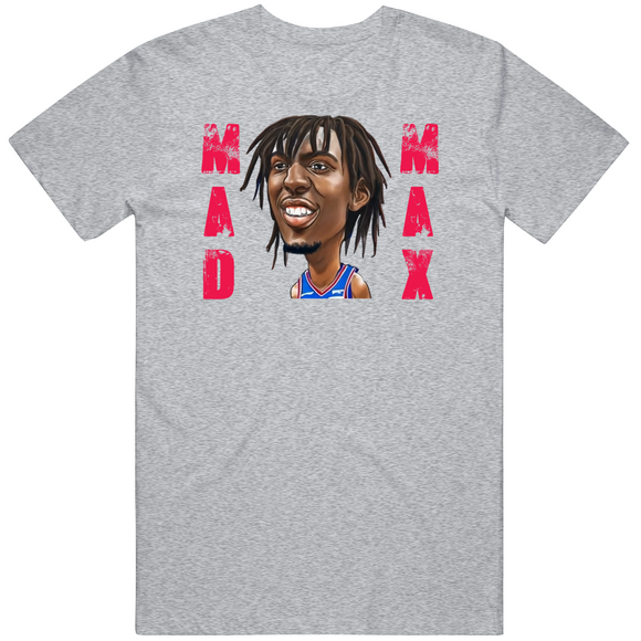 Tyrese Maxey Mad Max Caricature Philadelphia Basketball Fan V2 T Shirt