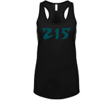 Area Code 215 Philadelphia Football Fan T Shirt