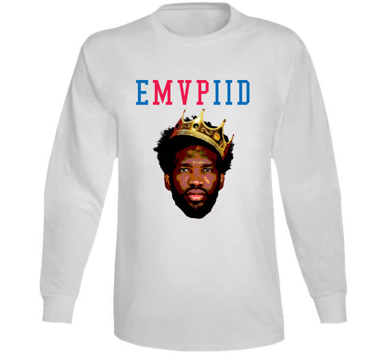 Joel Embiid MVP Philadelphia Basketball Fan T Shirt –  theCityOfBrotherlyLoveTshirts