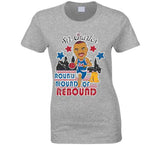 Retro Style Caricature Charles Barkley Rebound Philadelphia Basketball Fan T Shirt