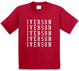 Allen Iverson X5 Philadelphia Basketball Fan V2 T Shirt