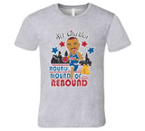 Retro Style Caricature Charles Barkley Rebound Philadelphia Basketball Fan T Shirt