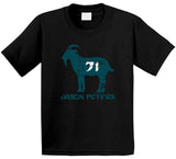 Jason Peters Goat 71 Philadelphia Football Fan Distressed V2 T Shirt