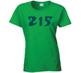 Area Code 215 Philadelphia Football Fan V2 T Shirt