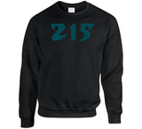 Area Code 215 Philadelphia Football Fan T Shirt