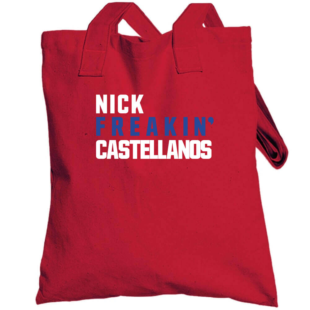 Men's Nick Castellanos Philadelphia Phillies Base Runner Tri-Blend T-Shirt  - Red